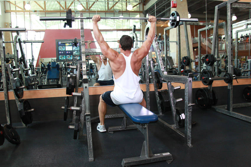 Seated Barbell Military Press
