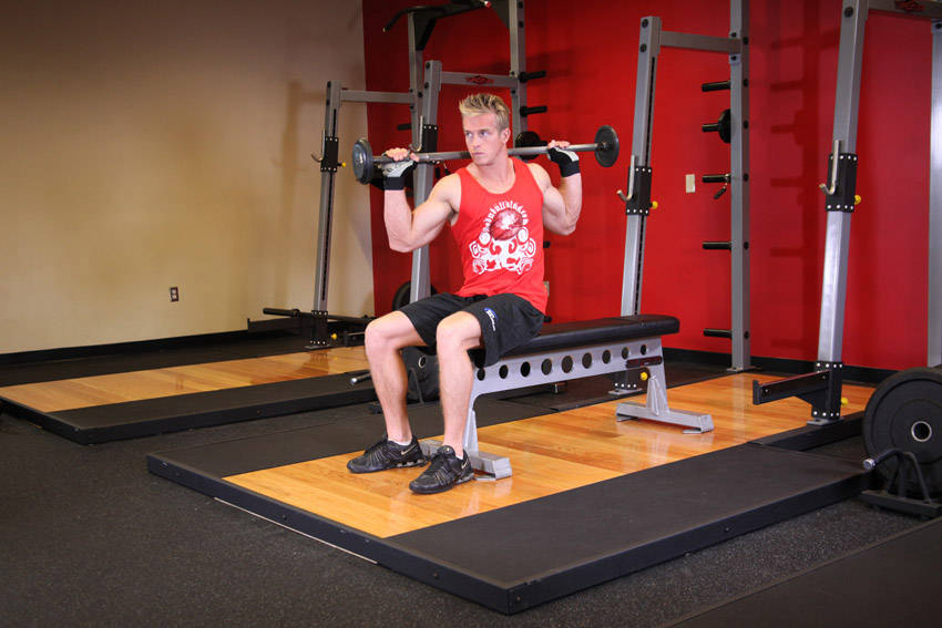Seated Barbell Twist
